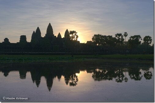 Камбоджия, Сием-Реап, ангкор ват, рассвет