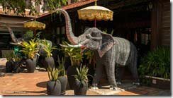 Камбоджа, СиемРеап, Сиемрип, улица, слон, украшение